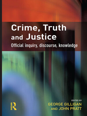 cover image of Crime, Truth and Justice